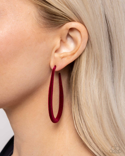 The Right Angle Red-Earrings