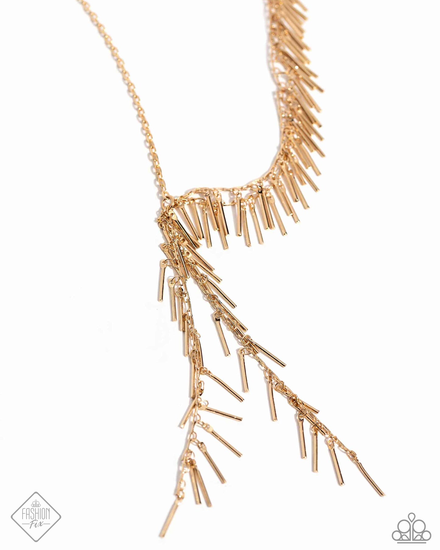 Linear Leap Gold-Necklace