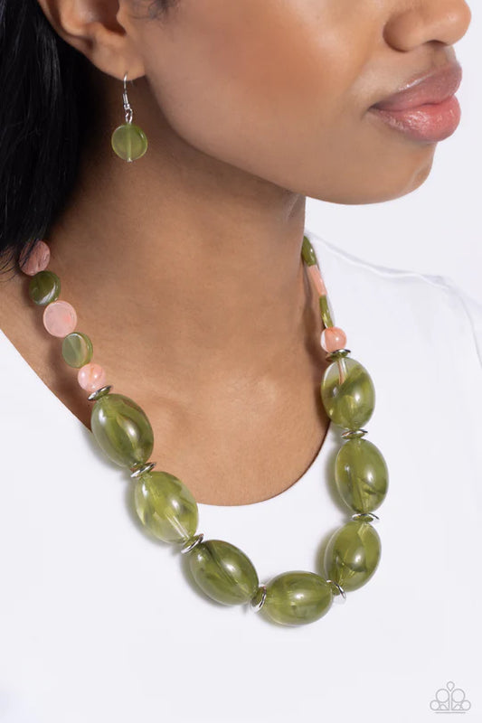 Belle of the Beach Green-Necklace