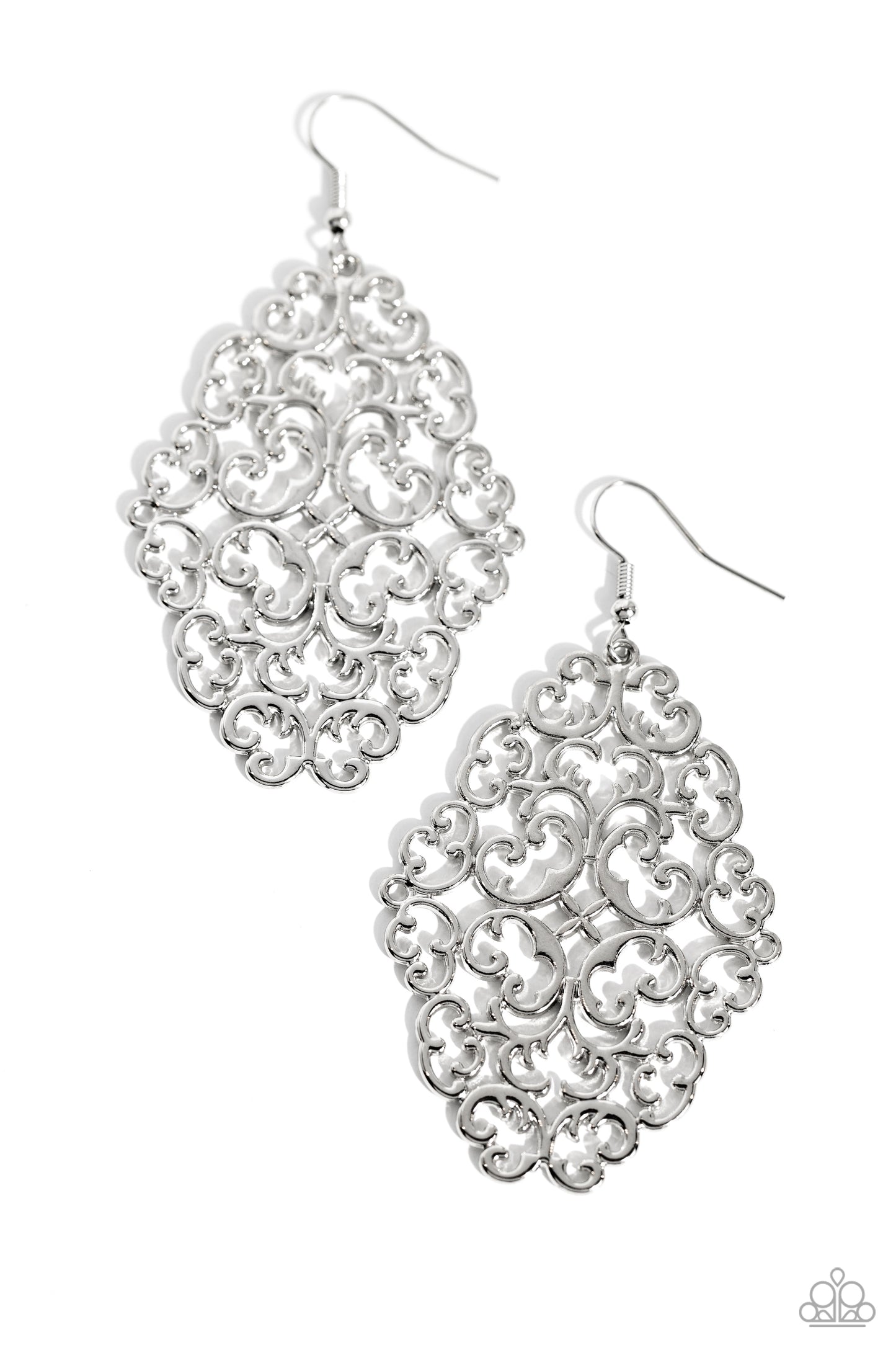 Contemporary Courtyards Silver-Earrings