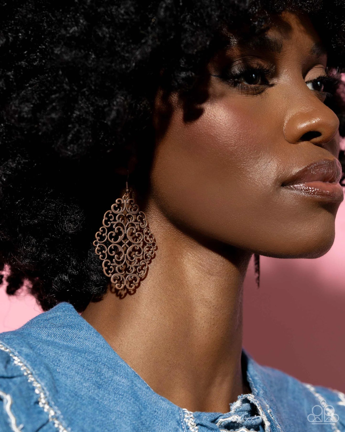 Contemporary Courtyards Copper-Earrings