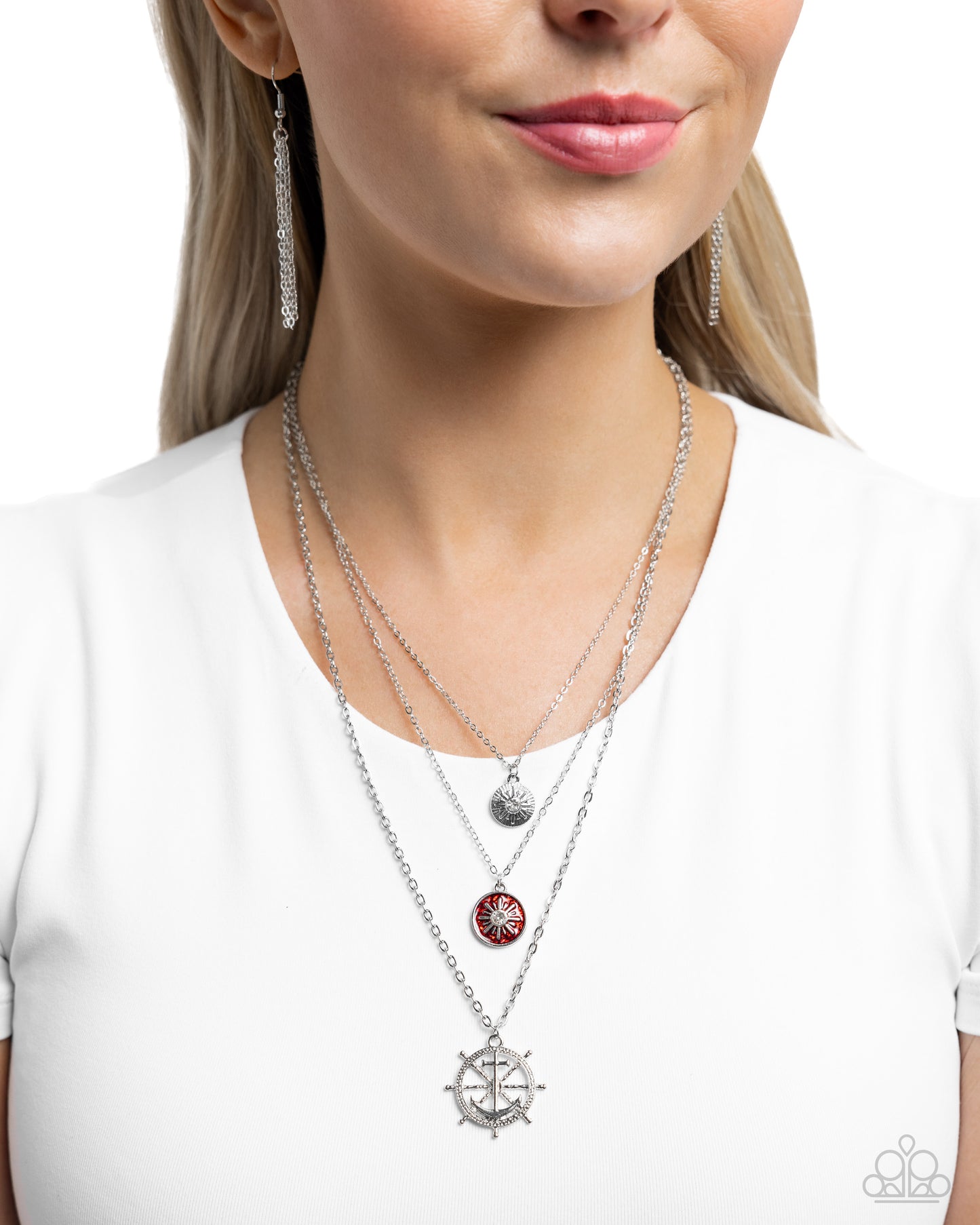 Anchor Arrangement Red-Necklace