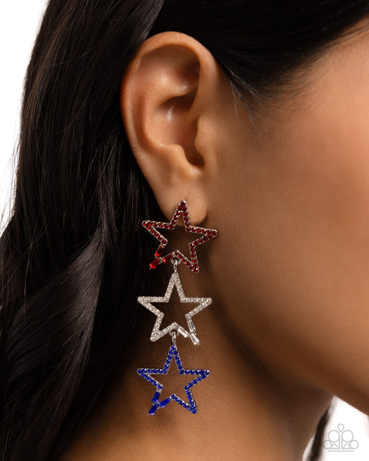 Patriotic Pageantry Multi-Earrings