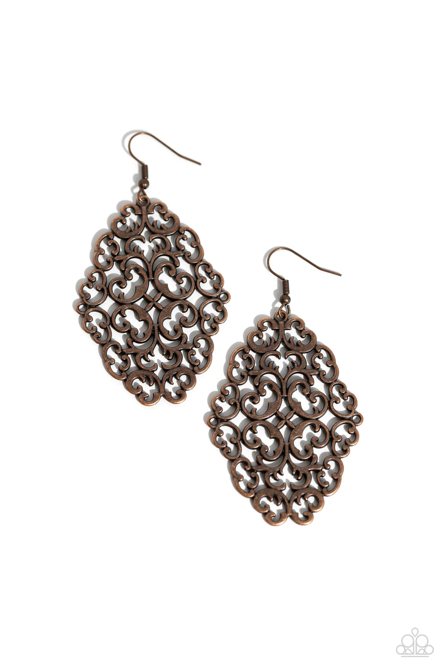 Contemporary Courtyards Copper-Earrings