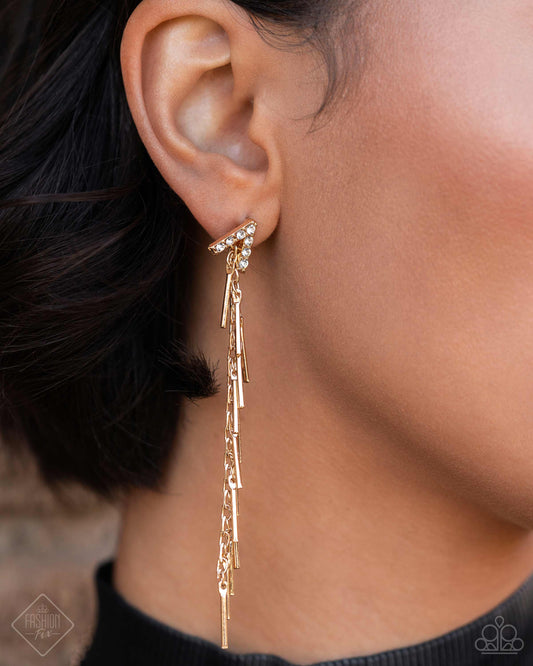 Linear Landmark Gold-Earrings