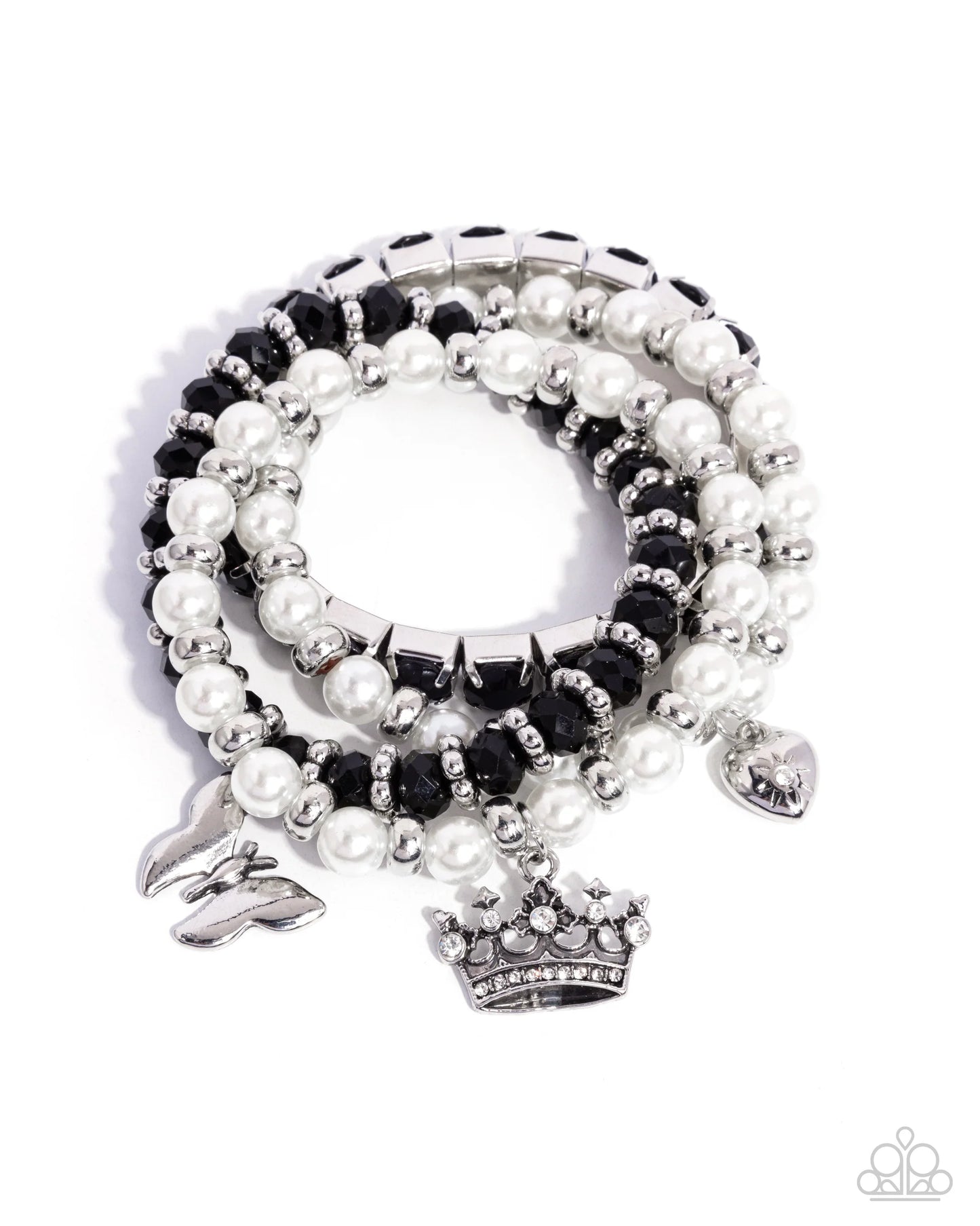 Feminine Charm Black-Bracelet