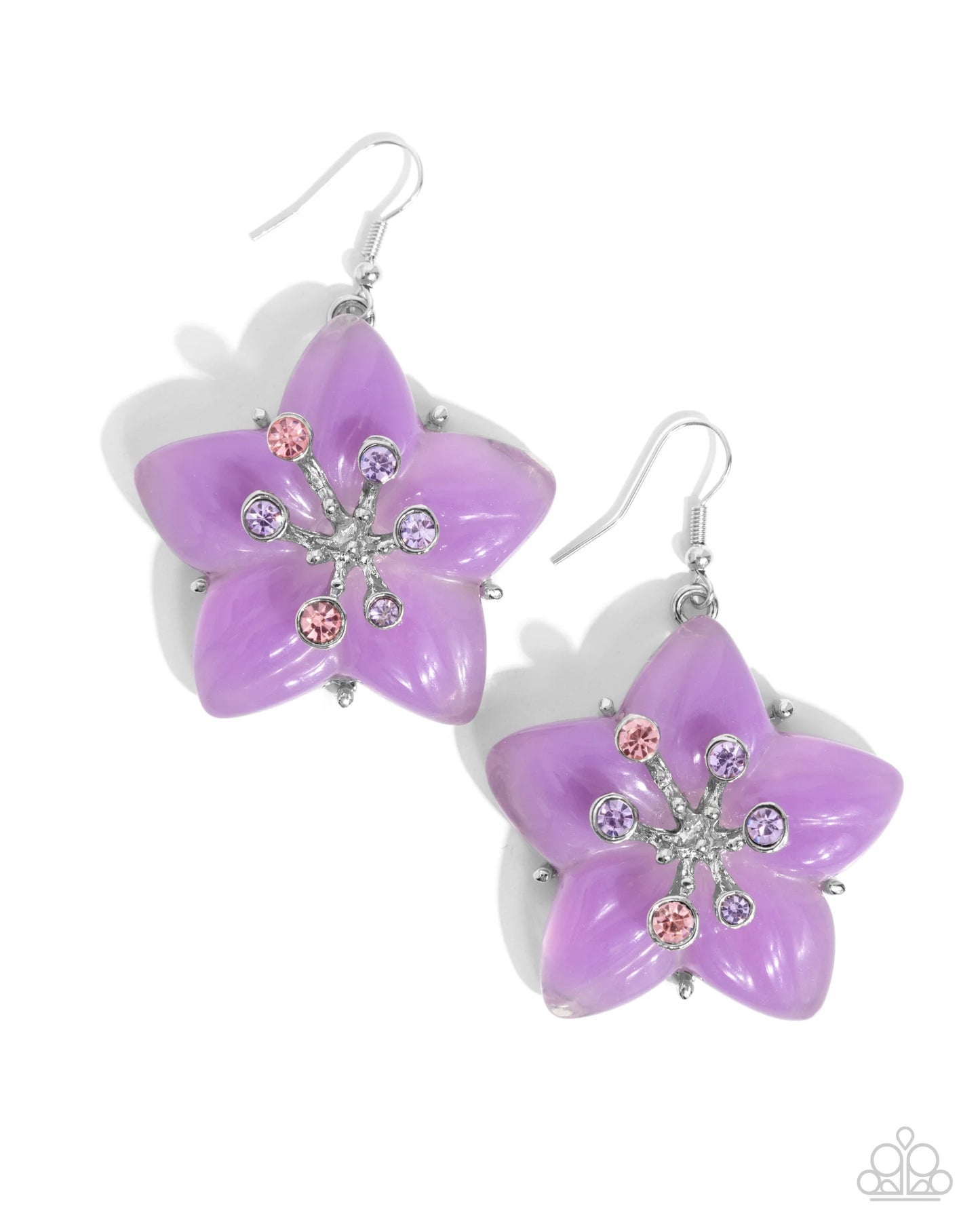 Summer Sprigs Purple-Earrings