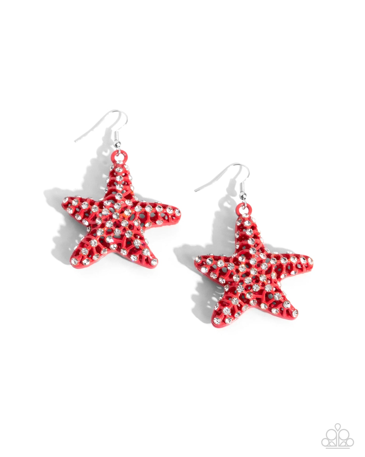 Skilled Starfish Orange-Earrings