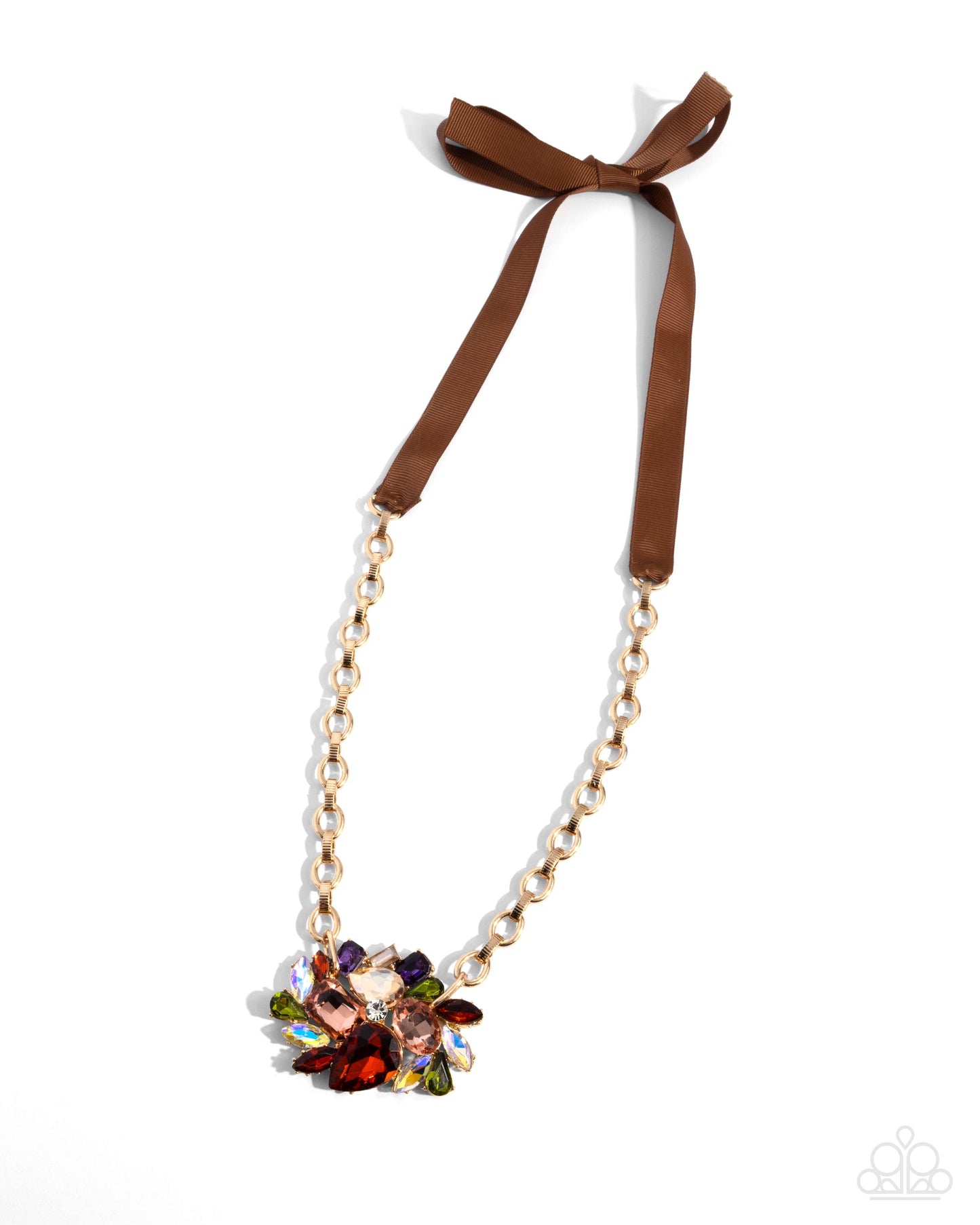 Tantalizing Tapestry Brown-Necklace