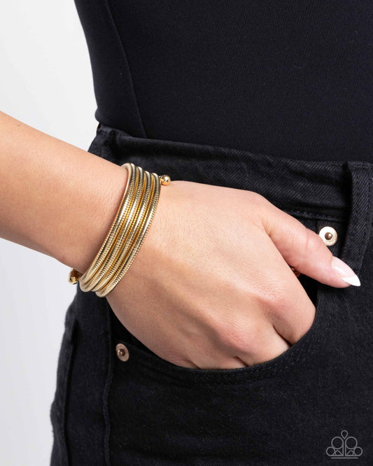 Coiled Command Gold-Bracelet