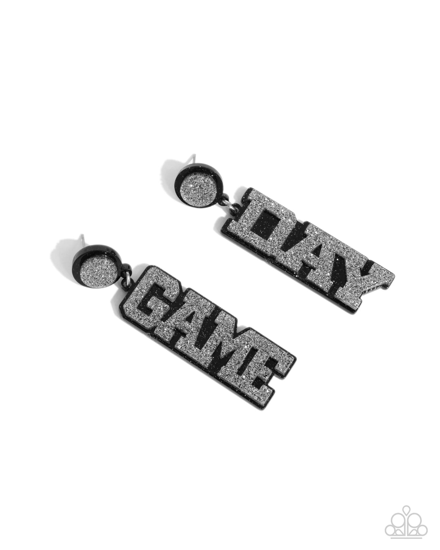 Home Game Black-Earrings