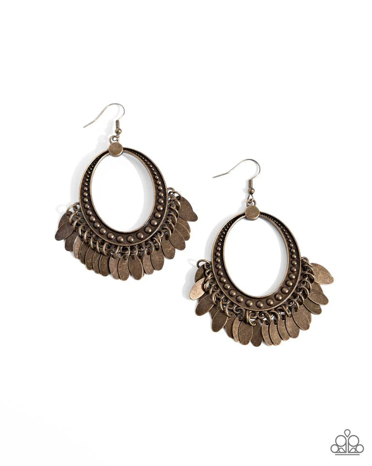 Homestead Hustle Brass-Earrings