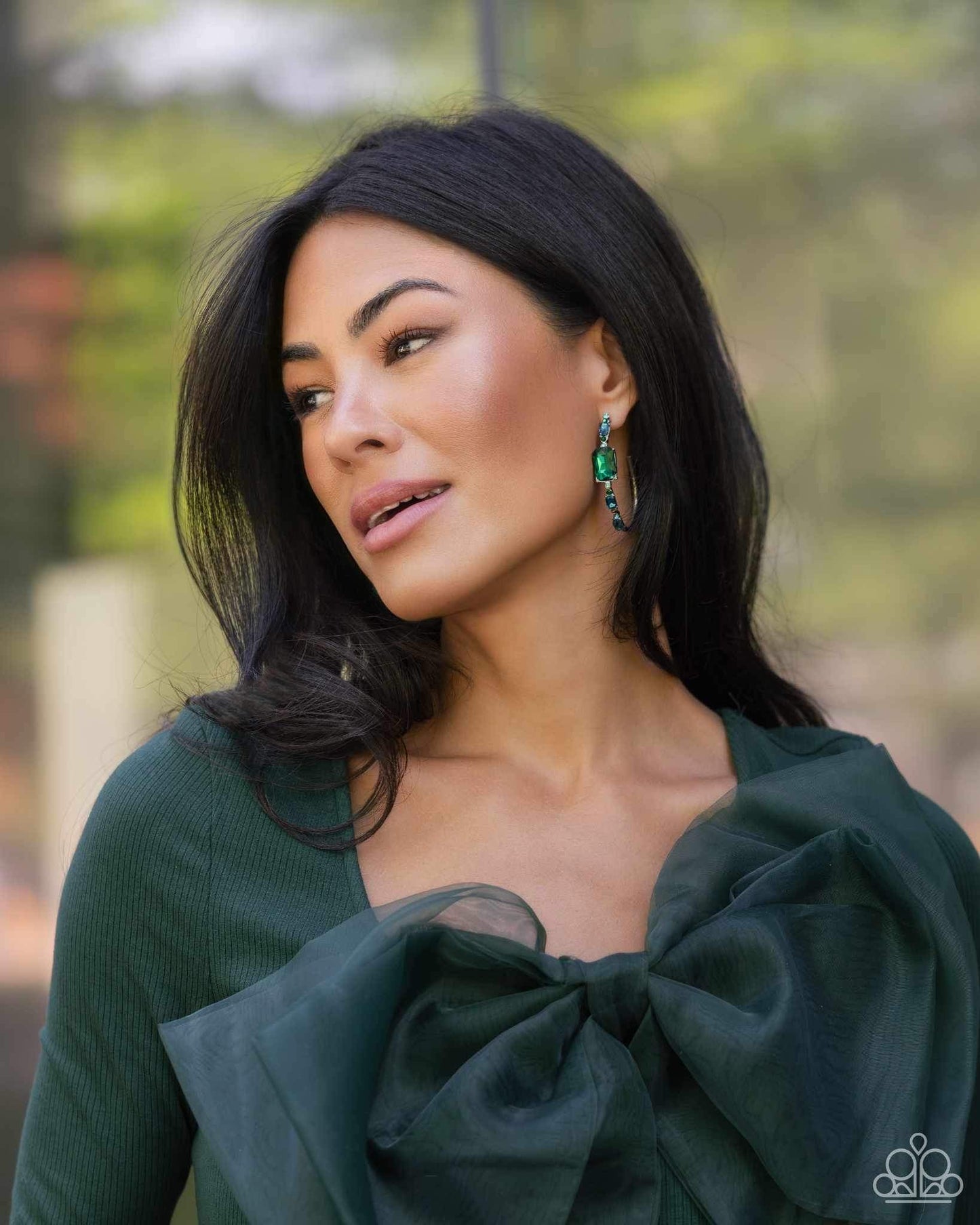 Elite Ensemble Green-Earrings