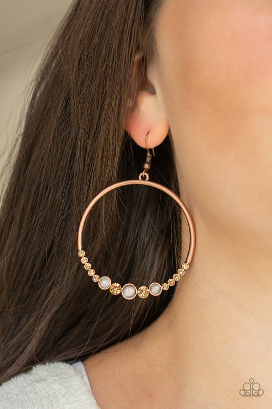 Dancing Radiance Copper-Earrings