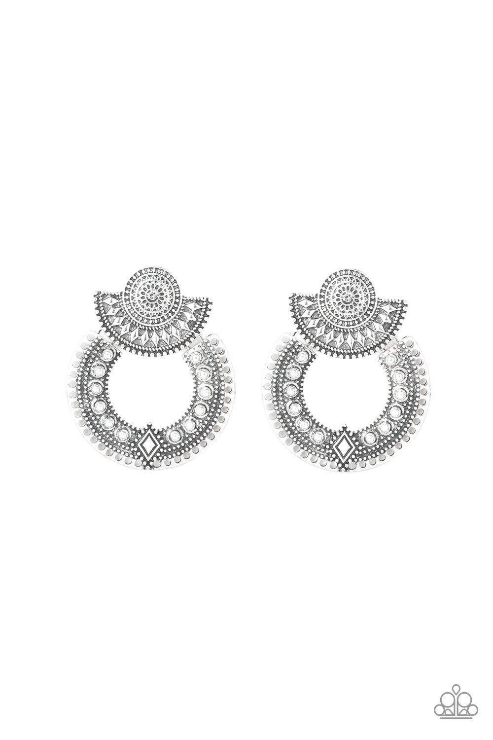 Texture Takeover Silver-Earrings