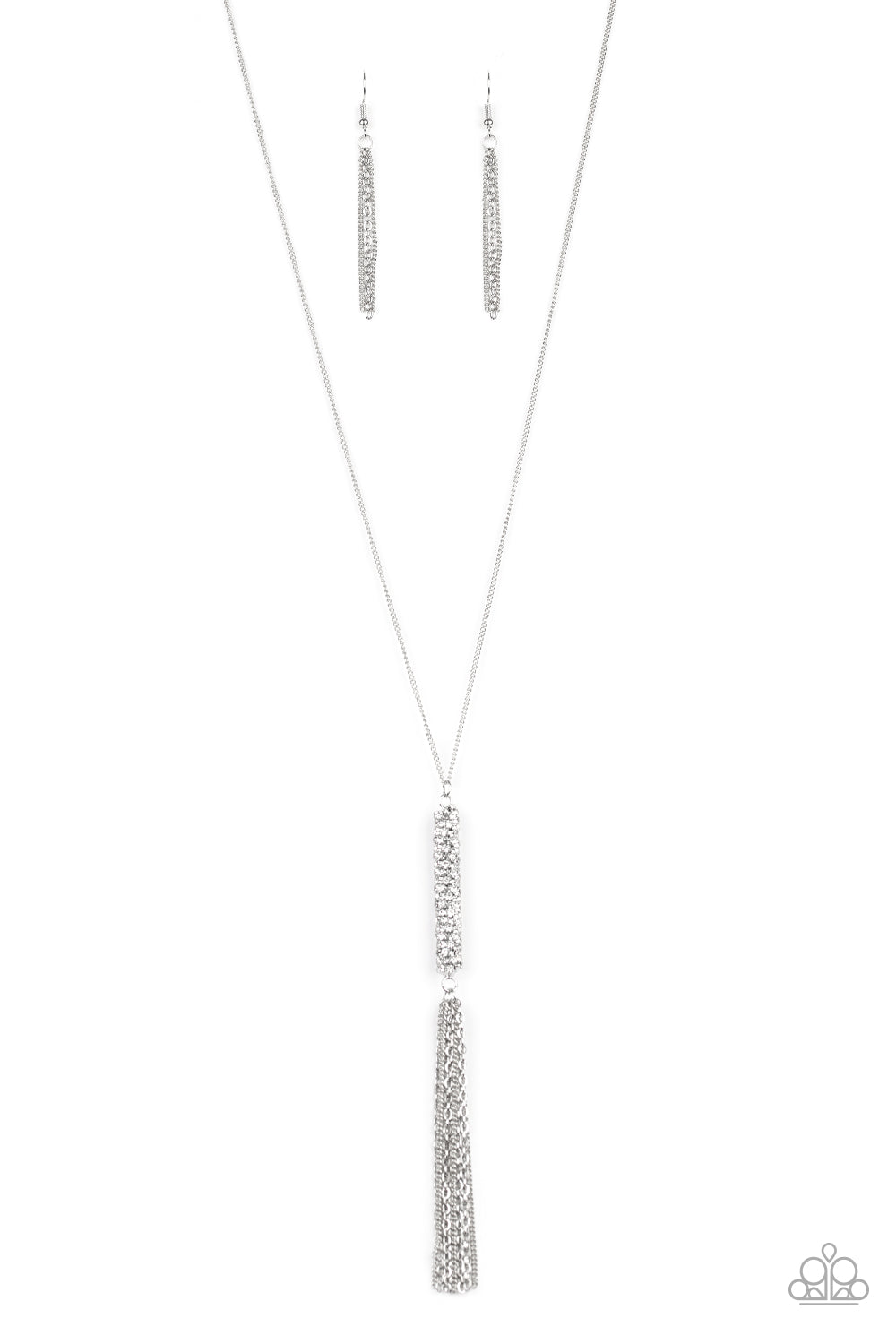 Towering Twinkle White-Necklace