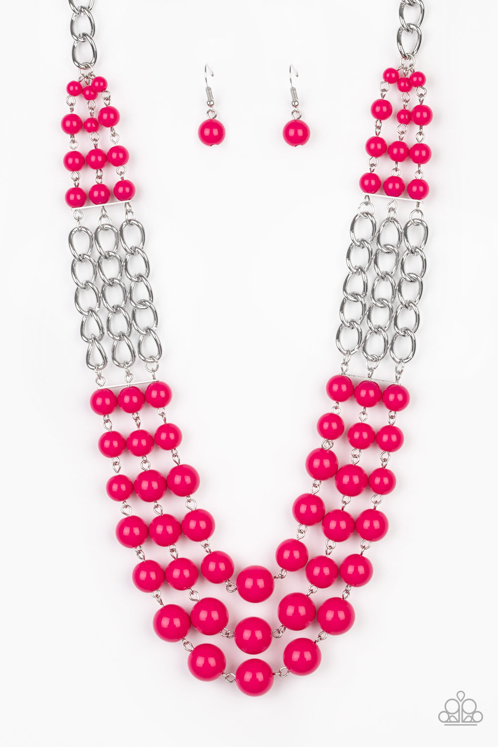 A La Vogue Pink-Necklace