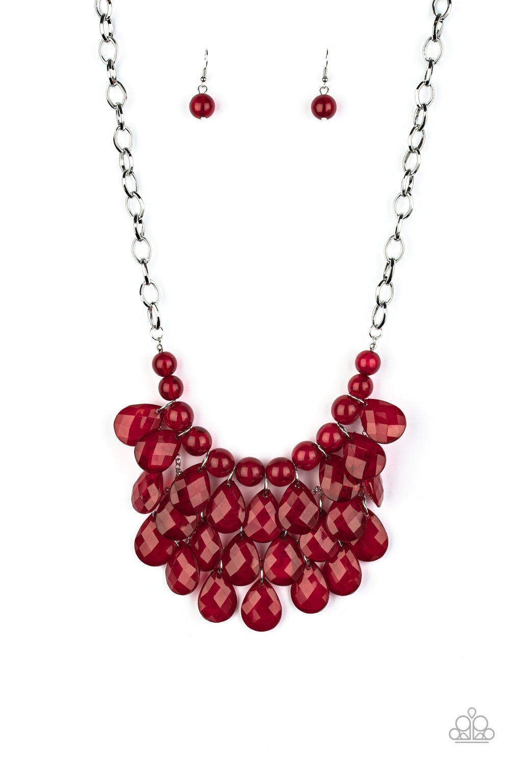 Sorry To Burst Your Bubble Red-Necklace