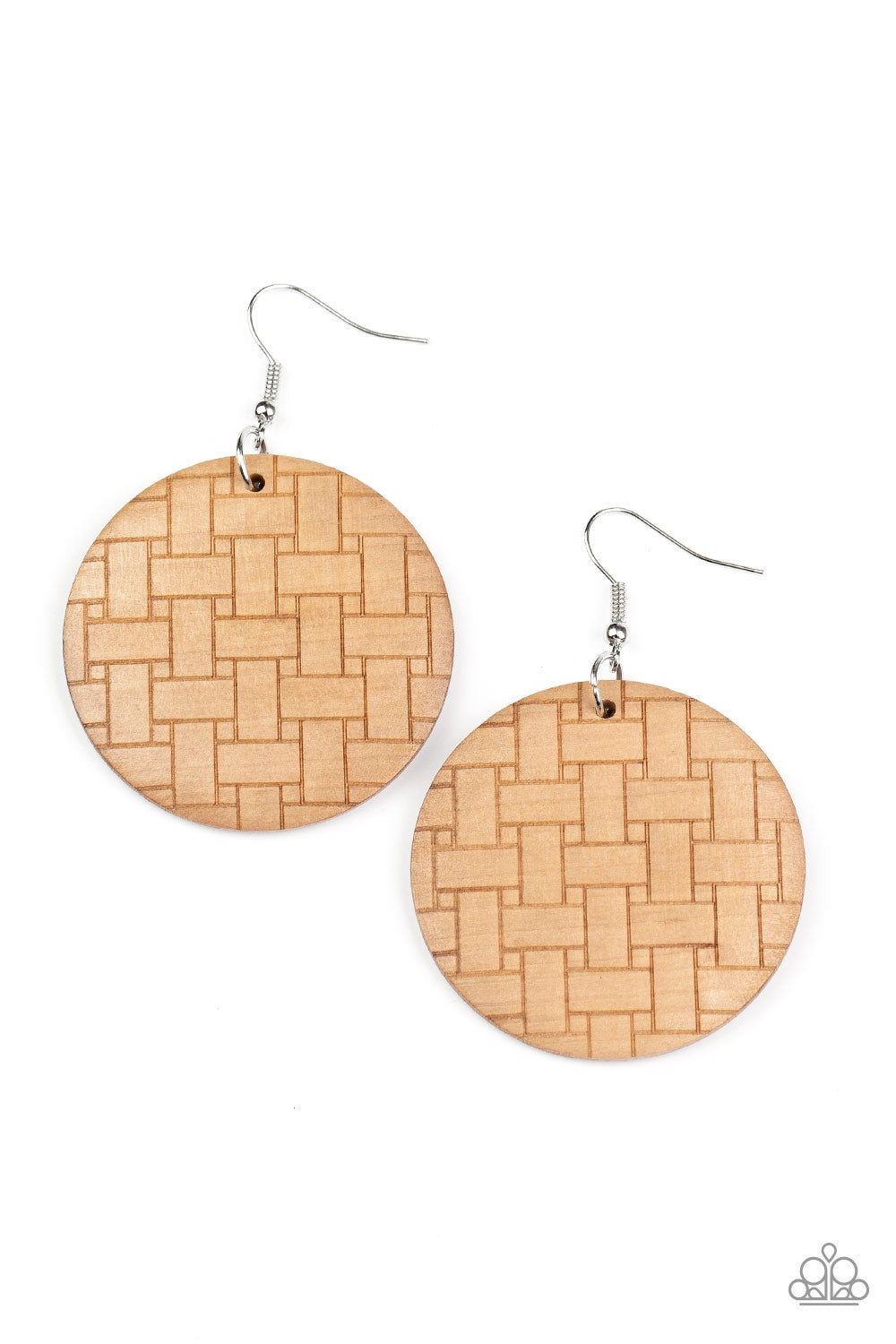 Natural Novelty Brown-Earrings