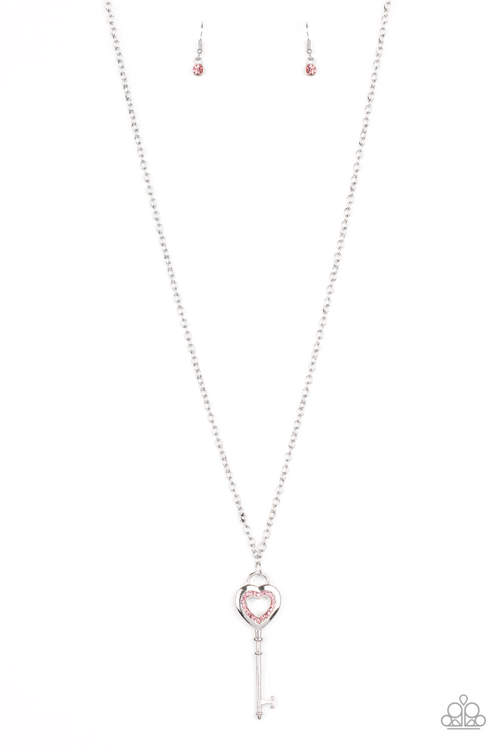 Unlock Your Heart Pink-Necklace