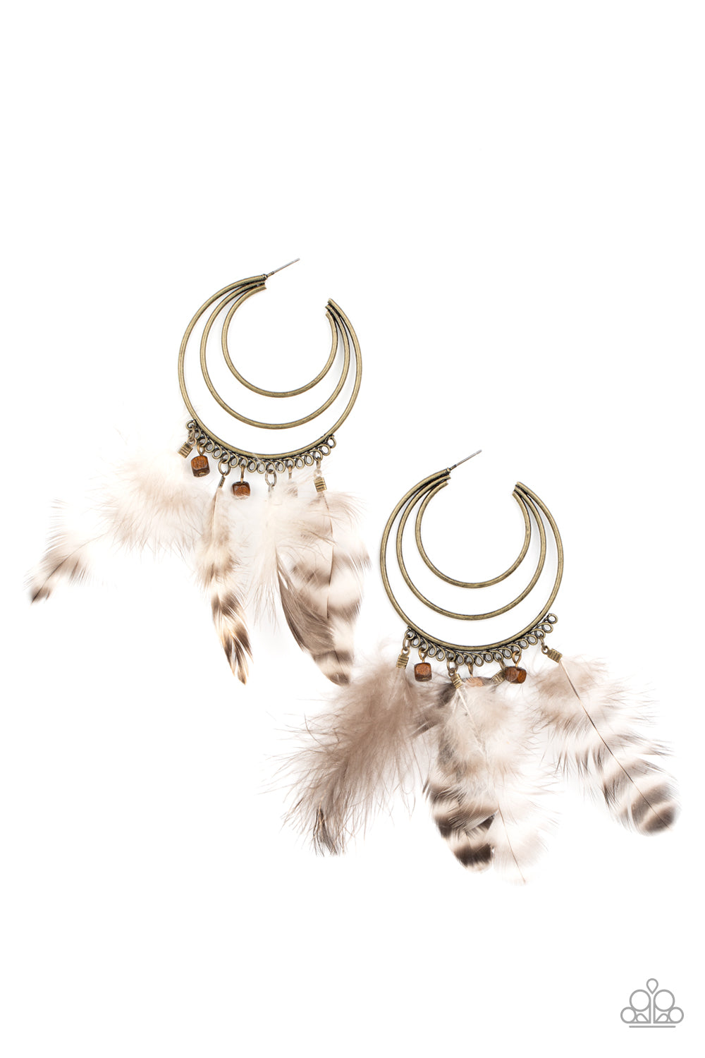 Freely Free Bird Brass-Earrings