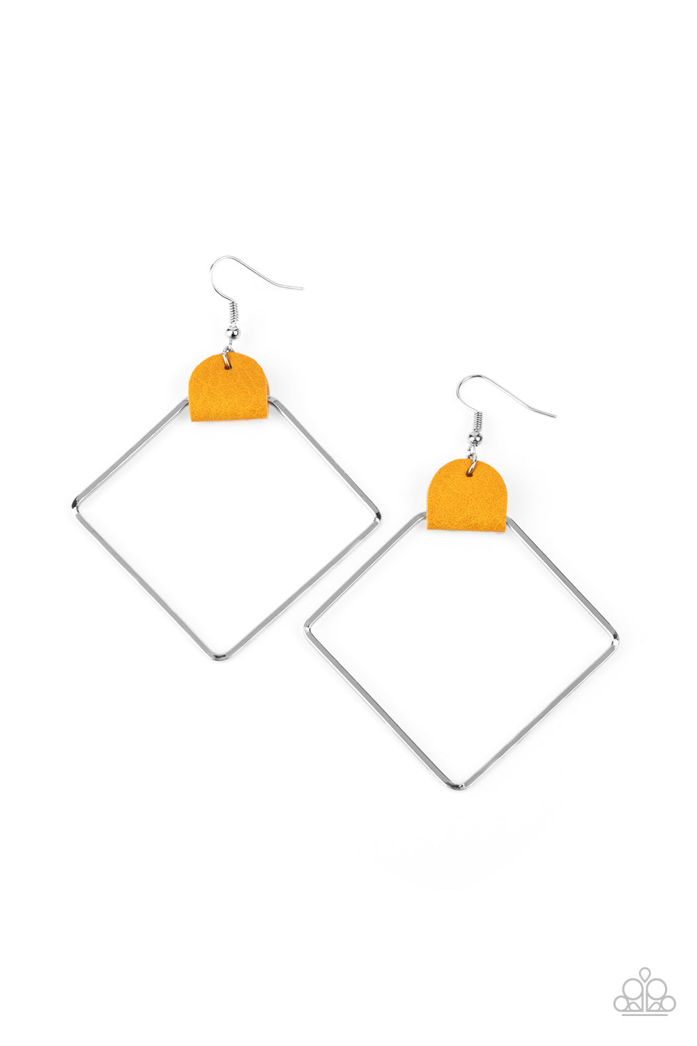 Friends of a LEATHER Yellow-Earrings