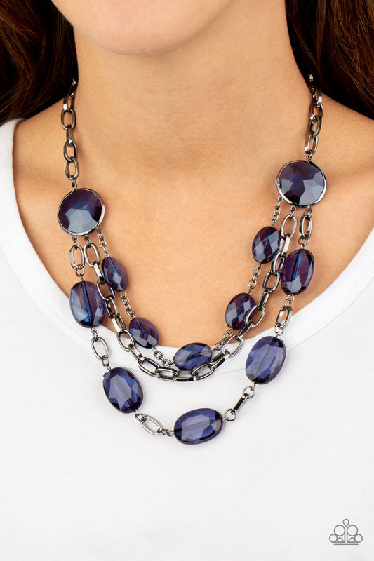 I Need a GLOW-cation Blue-Necklace