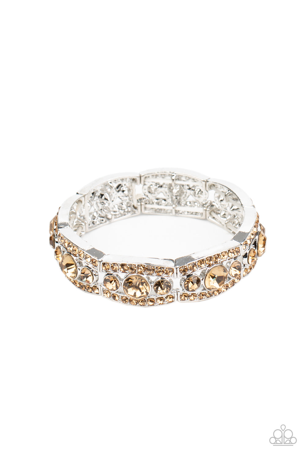 Easy On The ICE Brown-Bracelet