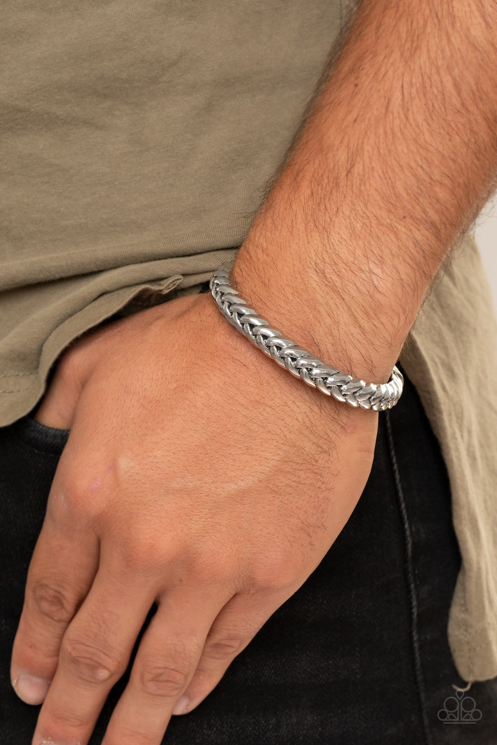 Tough as Nails Silver-Bracelet