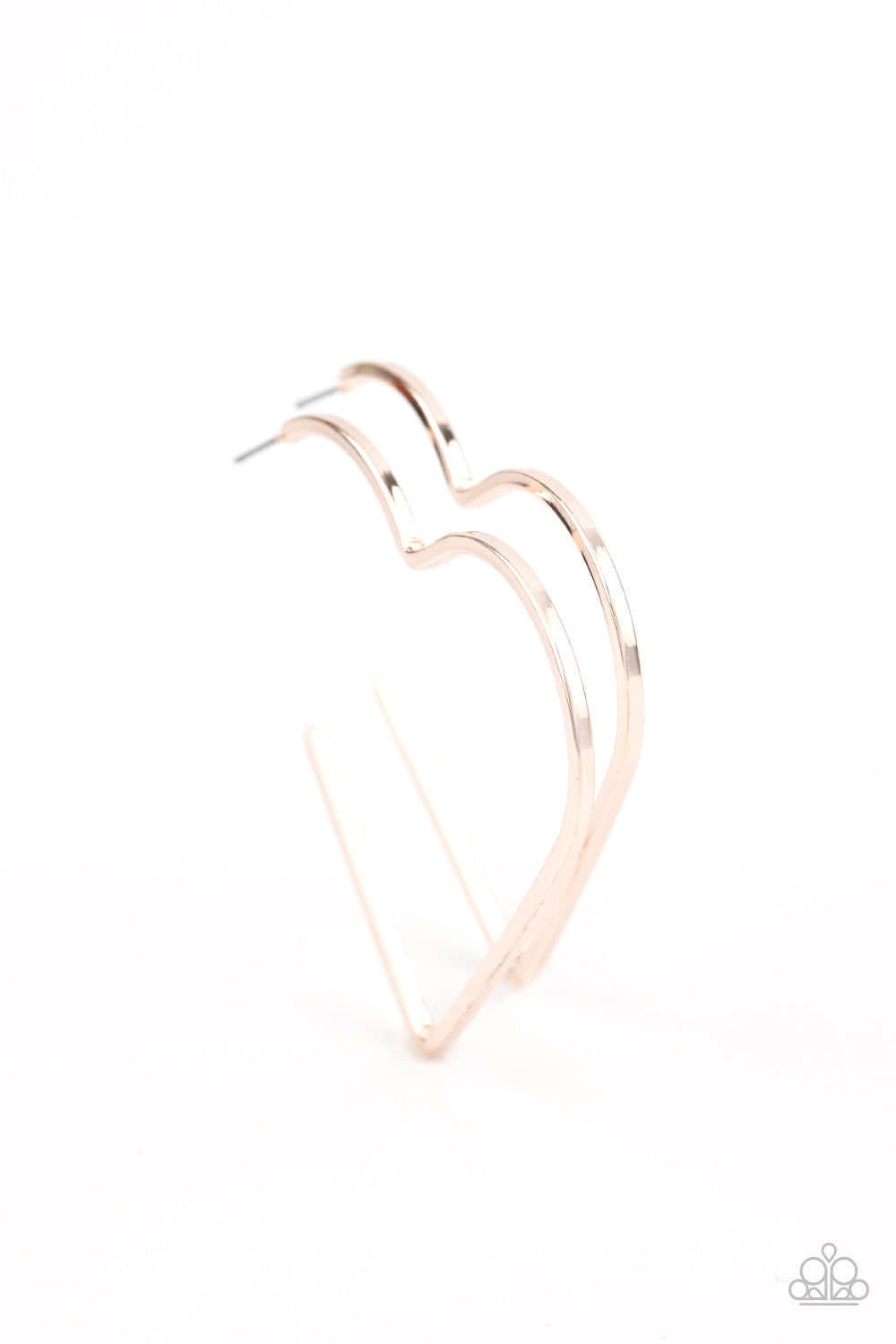 I HEART a Rumor Rose Gold-Earrings