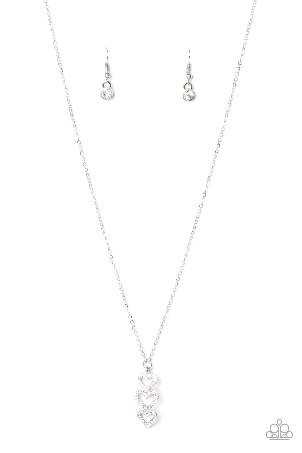 With All Your HEARTS White-Necklace