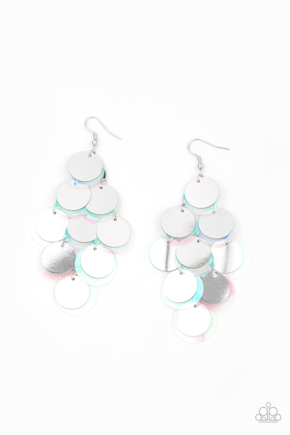 Sequin Seeker Silver-Earrings
