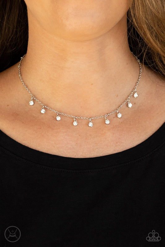 Dainty Diva White Choker-Necklace