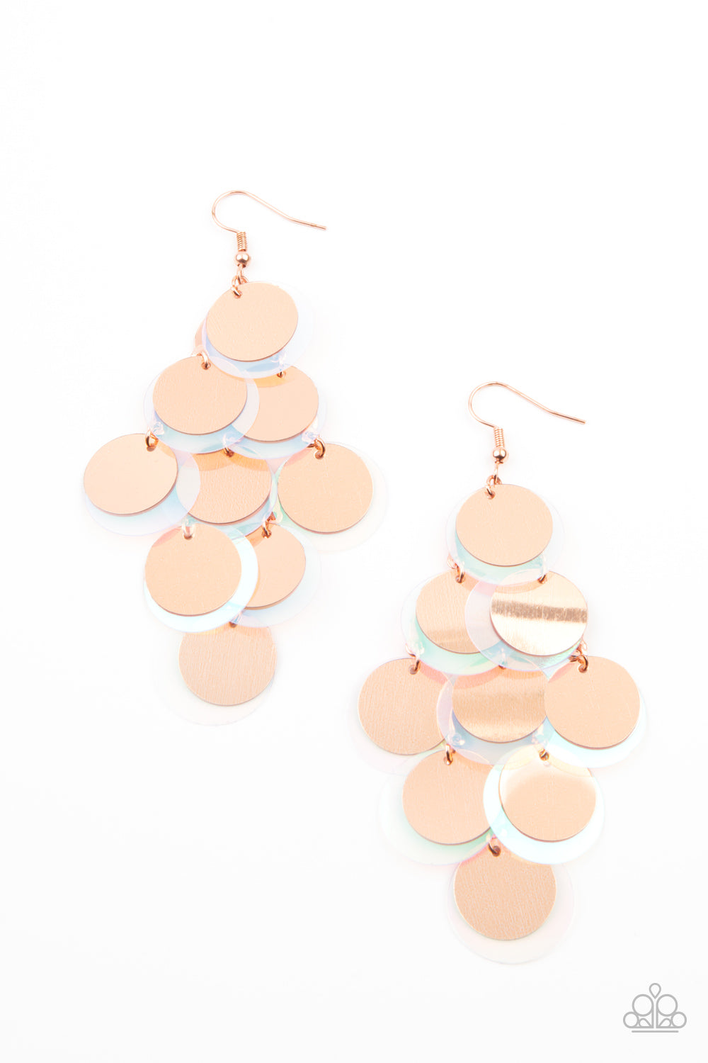 Sequin Seeker Copper-Earrings