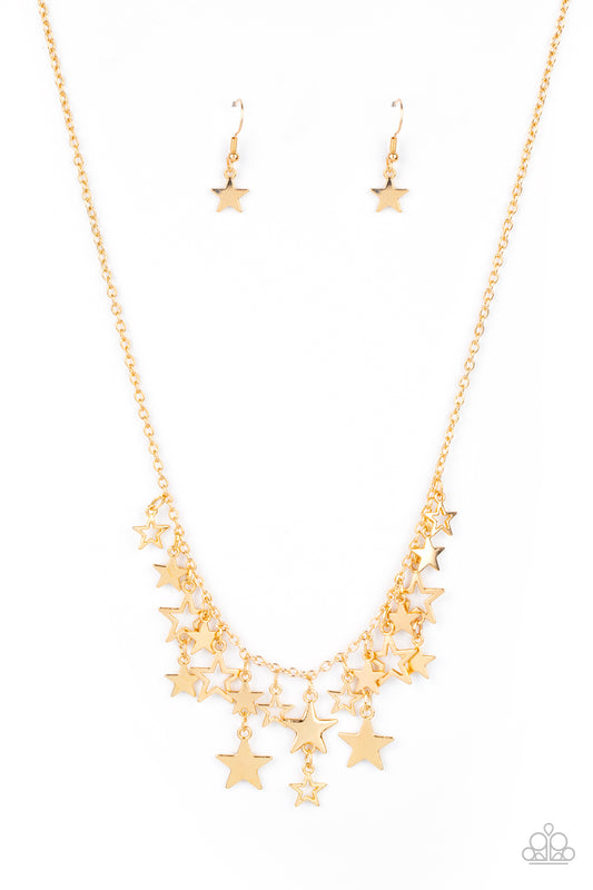 Stellar Stardom Gold-Necklace