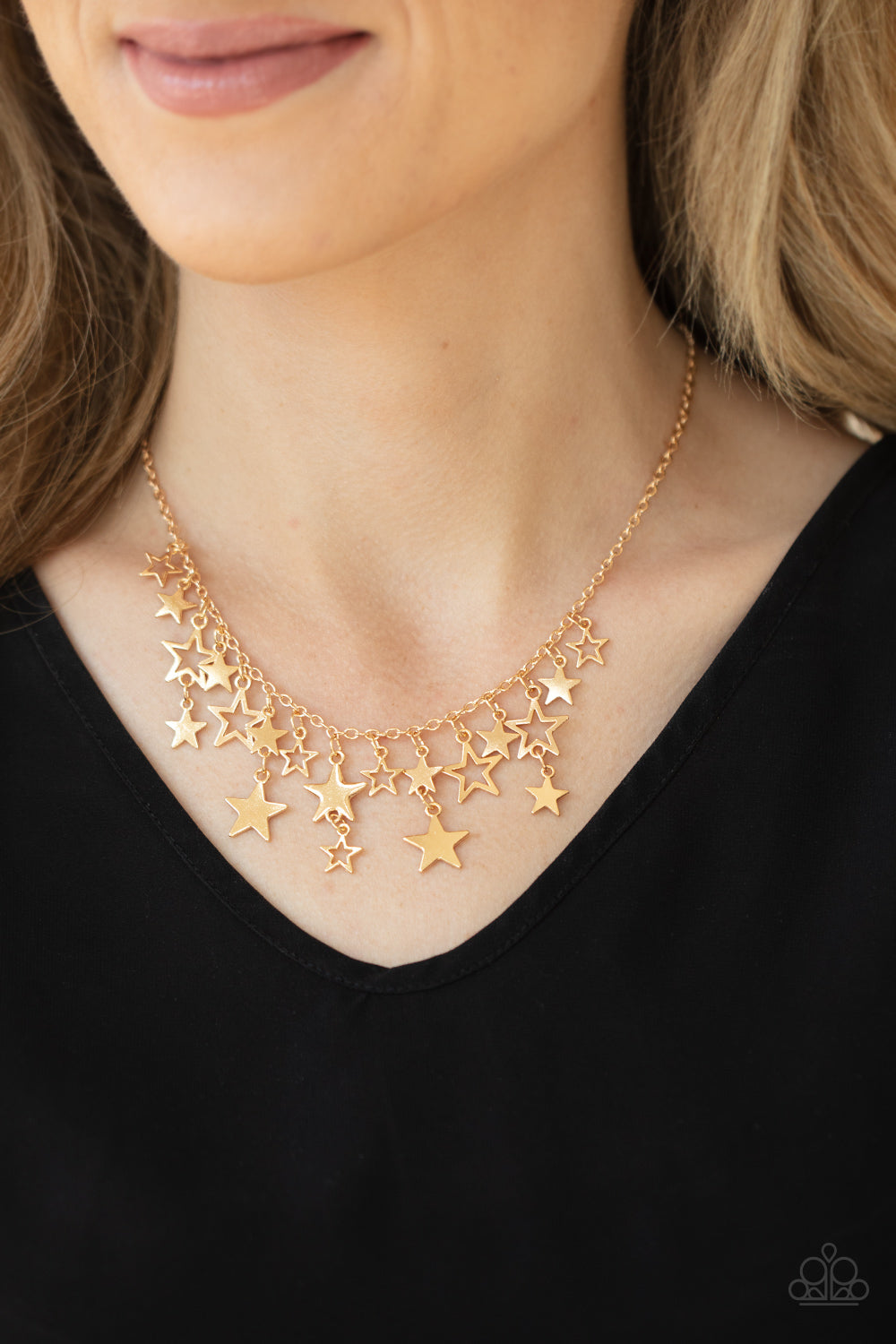 Stellar Stardom Gold-Necklace