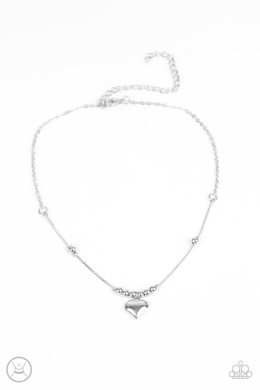 Casual Crush Silver Choker-Necklace