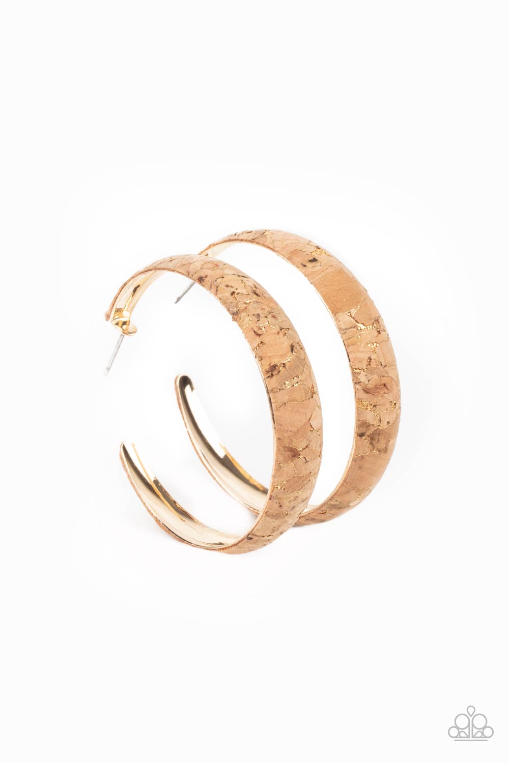 A CORK In The Road Gold-Earrings