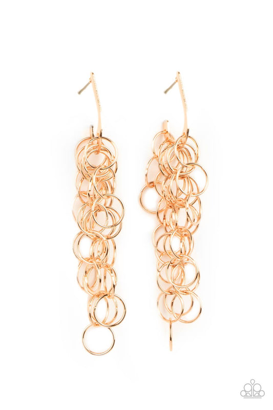 Long Live The Rebels Gold-Earrings