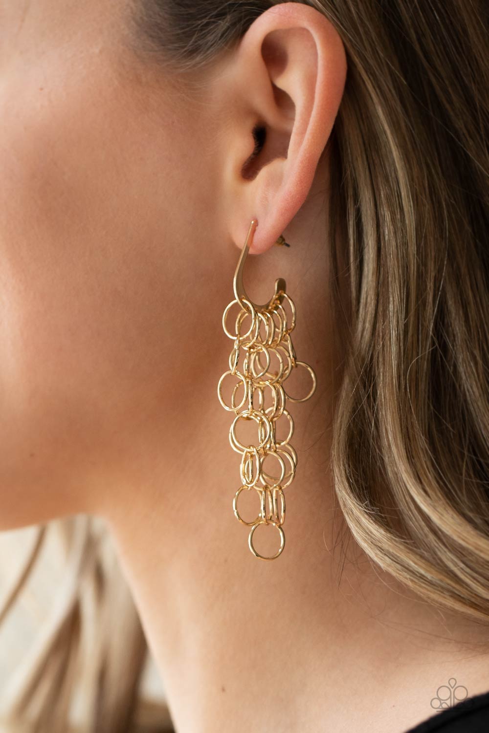 Long Live The Rebels Gold-Earrings