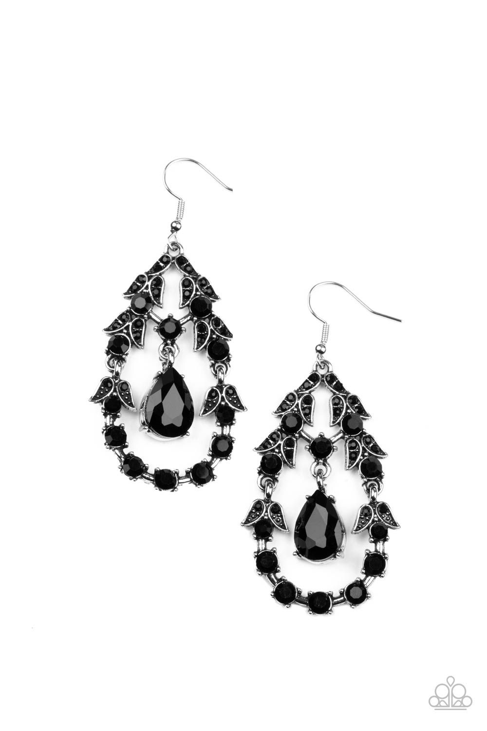 Garden Decorum Black-Earrings