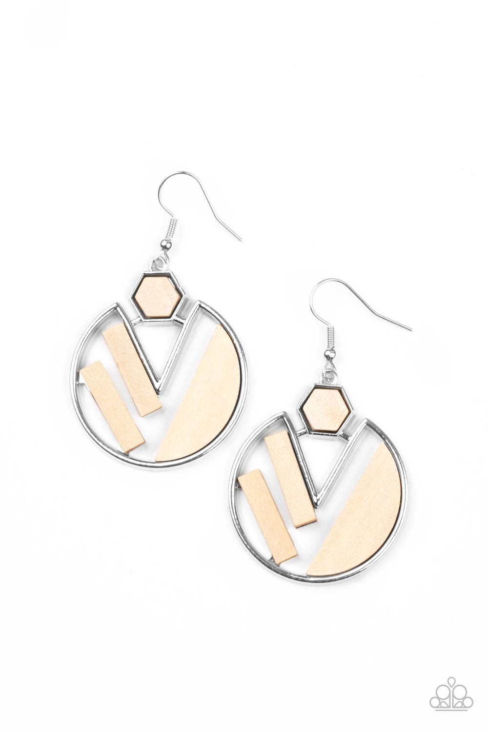 Petrified Posh White-Earrings