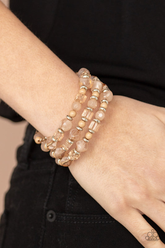 Girly Girl Glimmer Brown-Bracelet