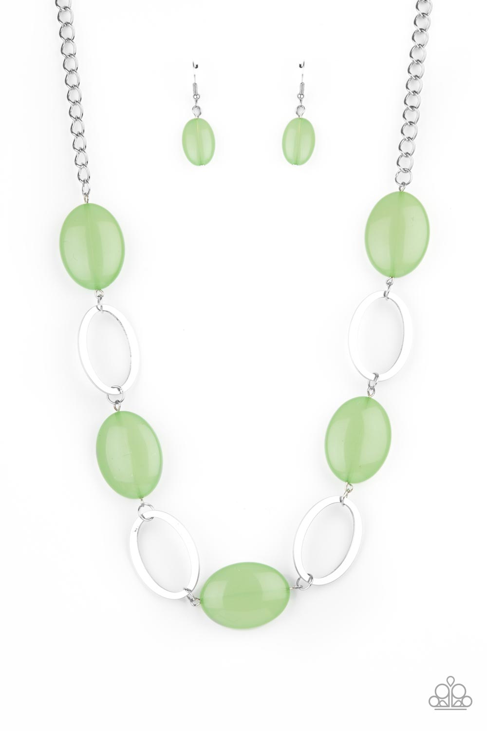 Beachside Boardwalk Green-Necklace