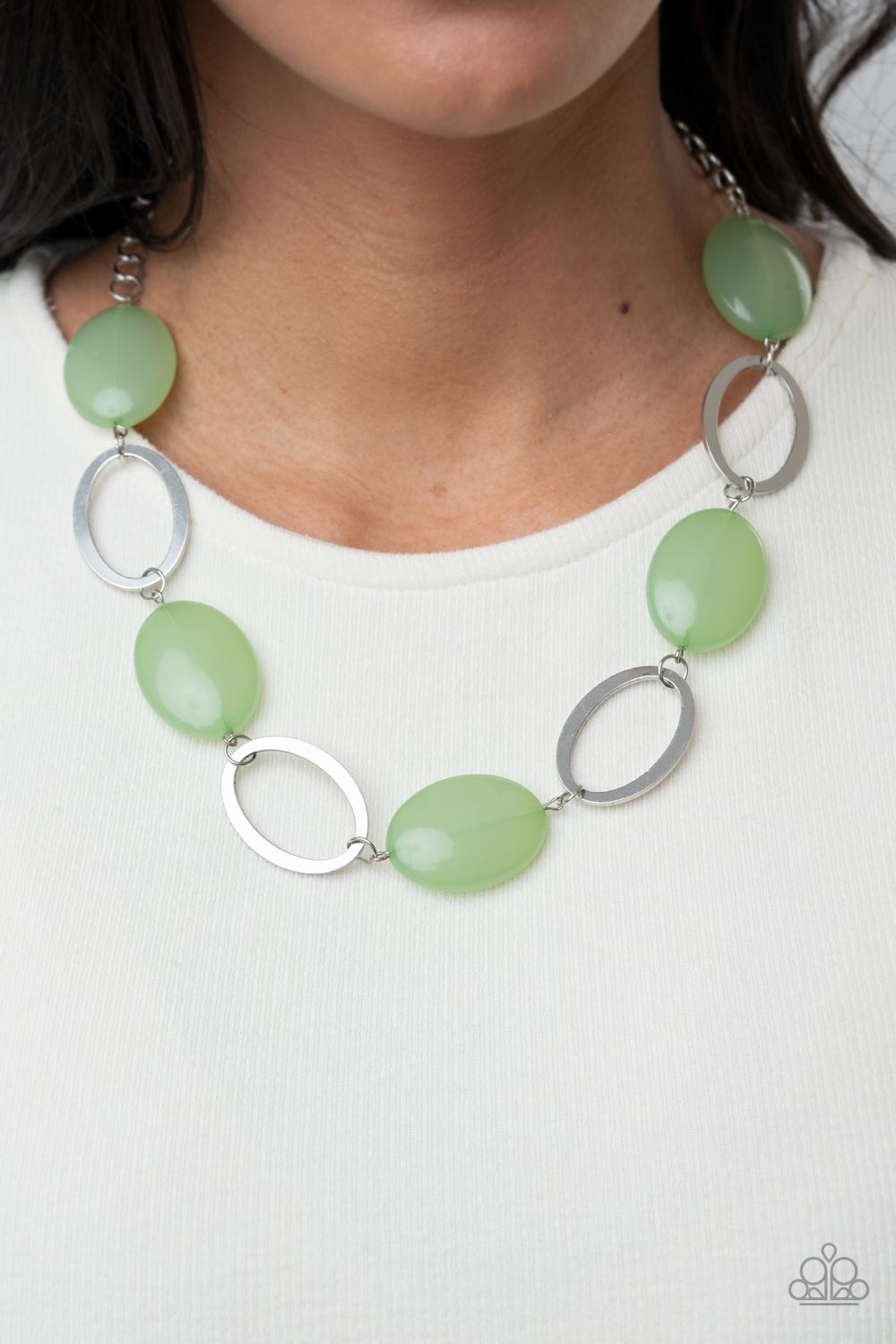 Beachside Boardwalk Green-Necklace