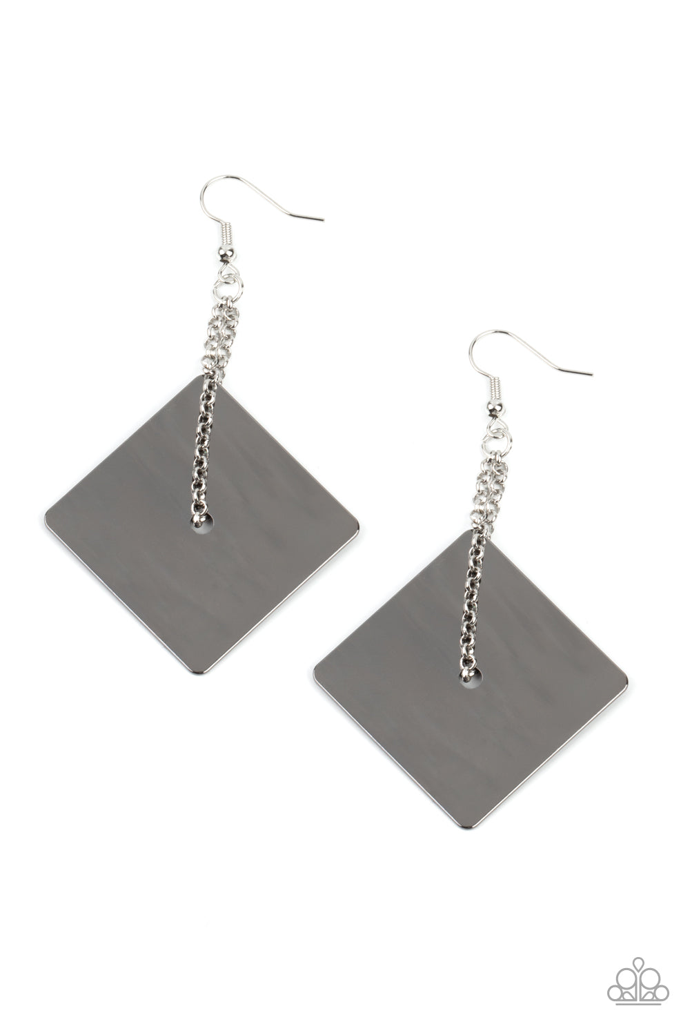 Block Party Posh Black-Earrings