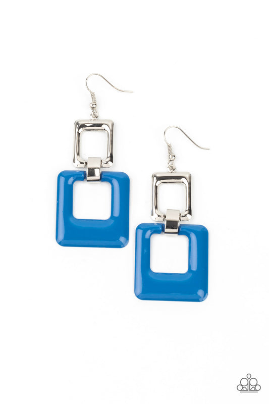 Twice As Nice Blue-Earrings