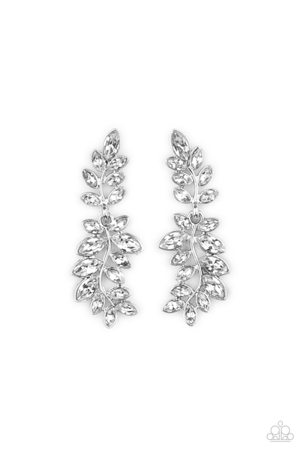 Frond Fairytale White-Earrings