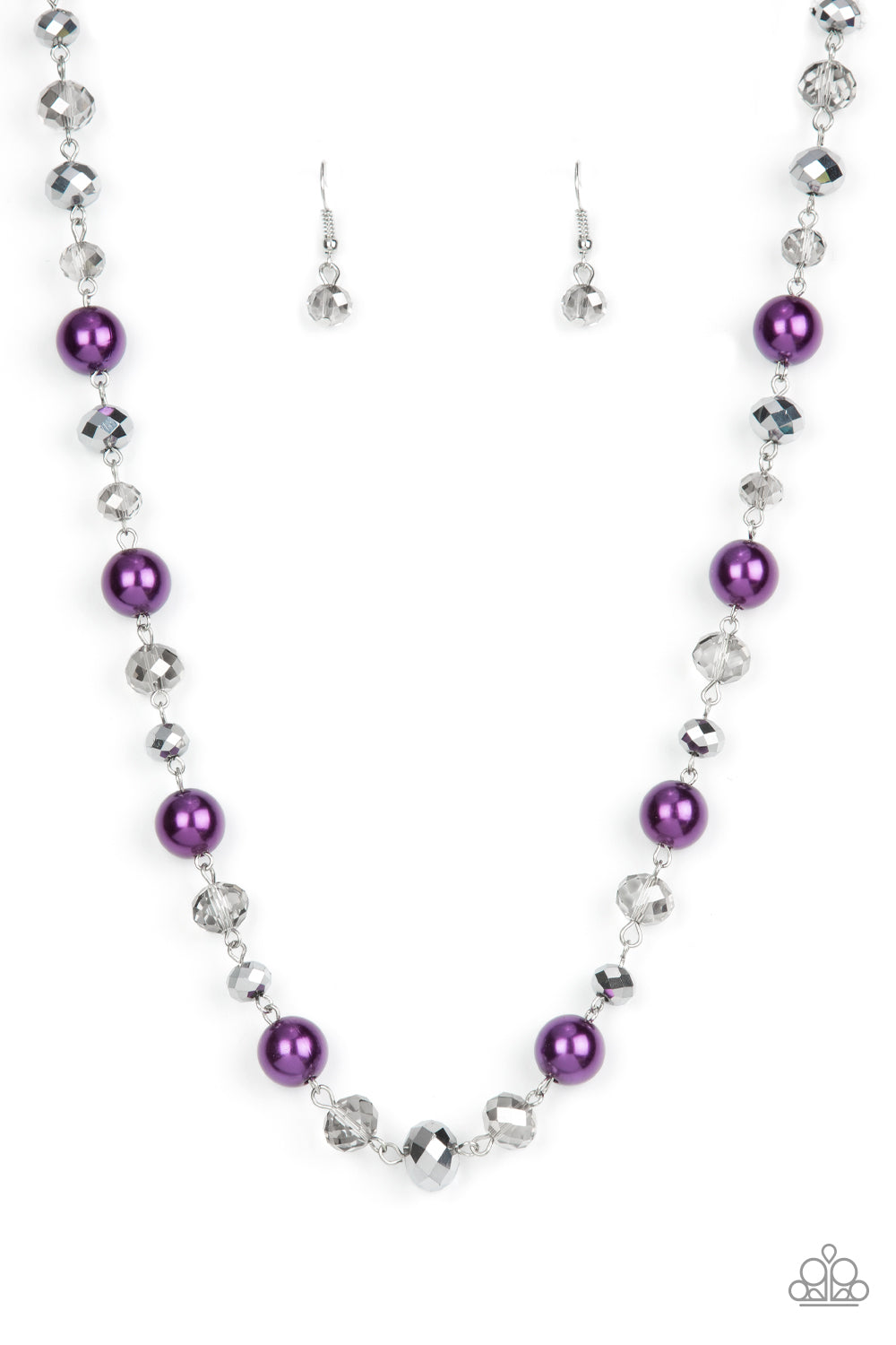 Decked Out Dazzle Purple-Necklace