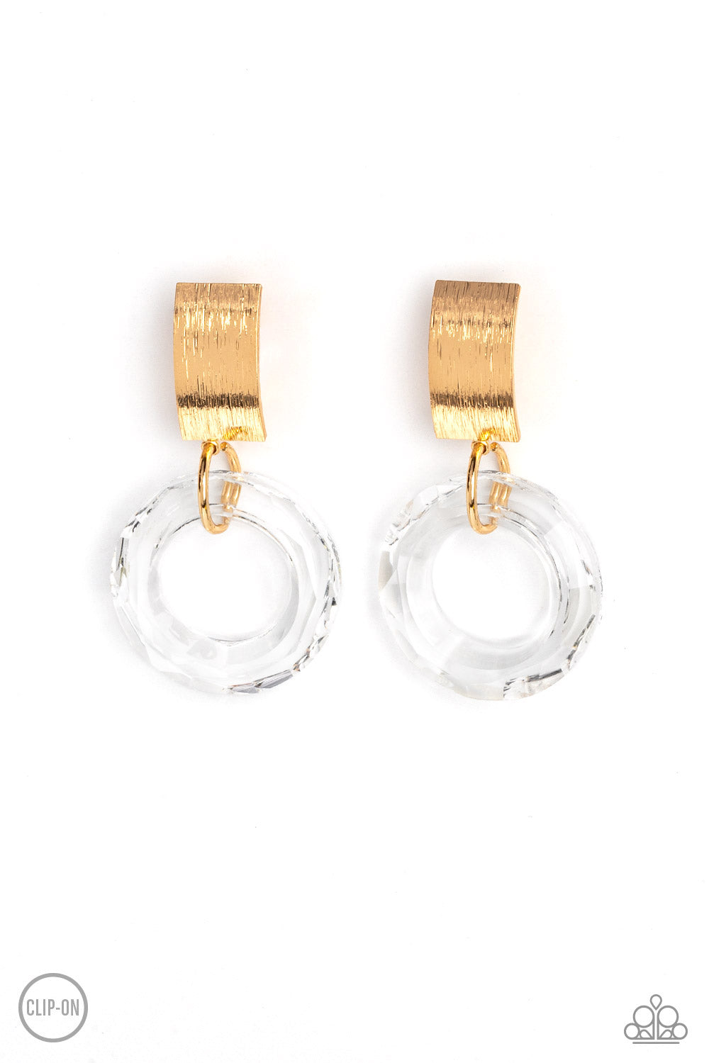 Clear Out! Gold Clip Earrings